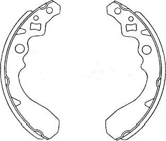 Kavo Parts KBS-1905 - Bremžu loku komplekts www.autospares.lv