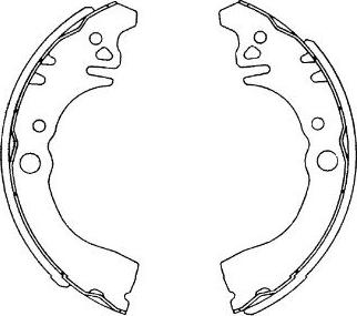 Kavo Parts KBS-1906 - Bremžu loku komplekts www.autospares.lv