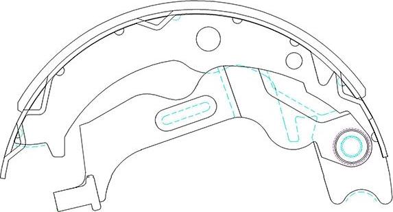 Kavo Parts KBS-1405 - Bremžu loku komplekts www.autospares.lv