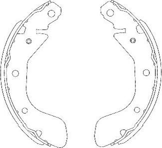 Kavo Parts KBS-1401 - Brake Shoe Set www.autospares.lv