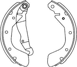 Kavo Parts KBS-1408 - Bremžu loku komplekts www.autospares.lv