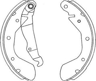 Kavo Parts KBS-1403 - Bremžu loku komplekts autospares.lv