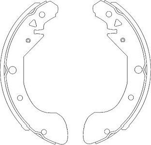 Kavo Parts KBS-1402 - Bremžu loku komplekts www.autospares.lv