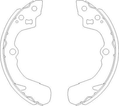 Kavo Parts KBS-8905 - Bremžu loku komplekts www.autospares.lv