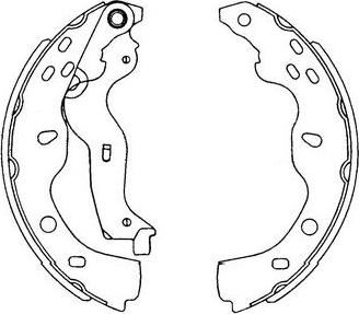 Kavo Parts KBS-8914 - Bremžu loku komplekts www.autospares.lv