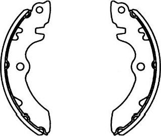 Kavo Parts KBS-8915 - Brake Shoe Set www.autospares.lv