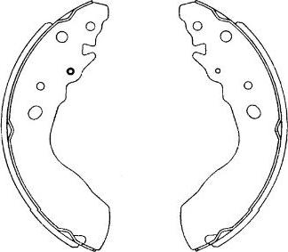 Kavo Parts KBS-8913 - Bremžu loku komplekts www.autospares.lv