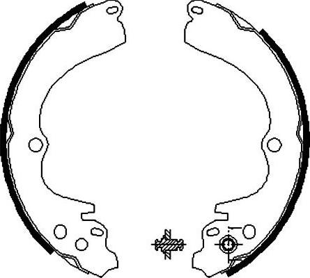 Kavo Parts KBS-8404 - Bremžu loku komplekts autospares.lv