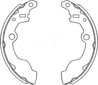 Kavo Parts KBS-8401 - Bremžu loku komplekts www.autospares.lv