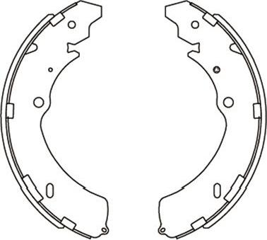 Kavo Parts KBS-3906 - Bremžu loku komplekts autospares.lv