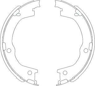 Kavo Parts KBS-3404 - Bremžu loku komplekts www.autospares.lv