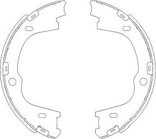 Kavo Parts KBS-3406 - Brake Shoe Set www.autospares.lv