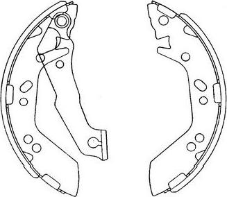 Kavo Parts KBS-3401 - Bremžu loku komplekts www.autospares.lv