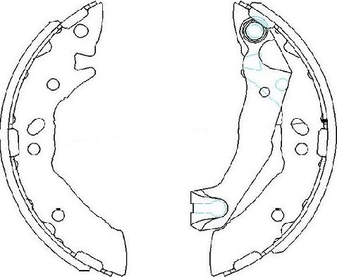 Kavo Parts KBS-3408 - Bremžu loku komplekts www.autospares.lv