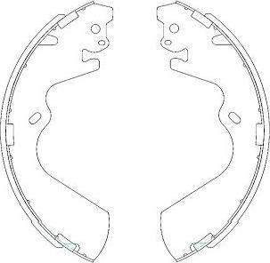 Kavo Parts KBS-3403 - Bremžu loku komplekts autospares.lv