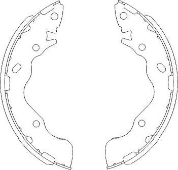 Kavo Parts KBS-3402 - Brake Shoe Set www.autospares.lv