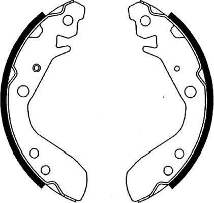 Kavo Parts KBS-2909 - Bremžu loku komplekts www.autospares.lv