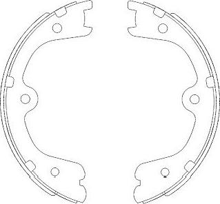 Kavo Parts KBS-7404 - Bremžu loku komplekts www.autospares.lv