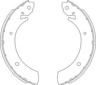 Kavo Parts KBS-7405 - Brake Shoe Set www.autospares.lv