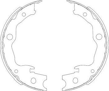 Kavo Parts KBS-7403 - Brake Shoe Set www.autospares.lv