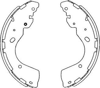 Kavo Parts KBS-7402 - Bremžu loku komplekts autospares.lv