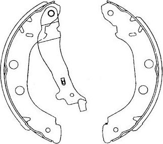 Kavo Parts KBS-7419 - Bremžu loku komplekts www.autospares.lv