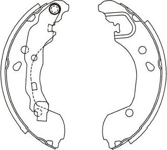 Kavo Parts KBS-7415 - Bremžu loku komplekts www.autospares.lv