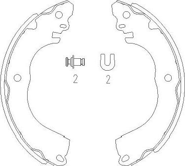 Kavo Parts KBS-7416 - Bremžu loku komplekts autospares.lv