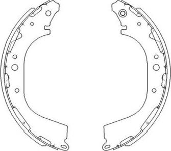 Kavo Parts KBS-7411 - Brake Shoe Set www.autospares.lv