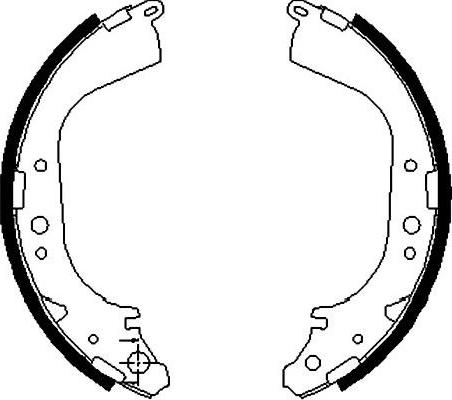 Kavo Parts KBS-7432 - Brake Shoe Set www.autospares.lv