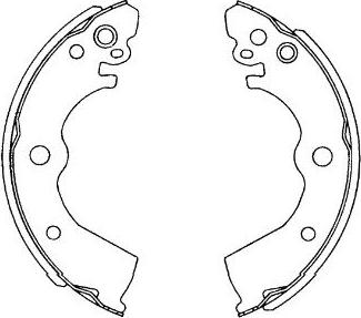 Kavo Parts KBS-7424 - Brake Shoe Set www.autospares.lv