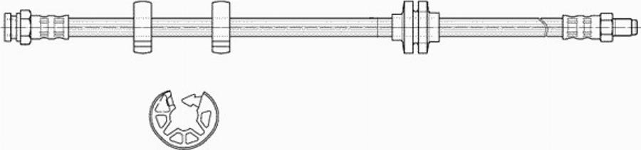 Kawe 516997 - Bremžu šļūtene www.autospares.lv