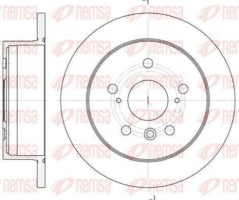 Kawe 6908 00 - Bremžu diski www.autospares.lv