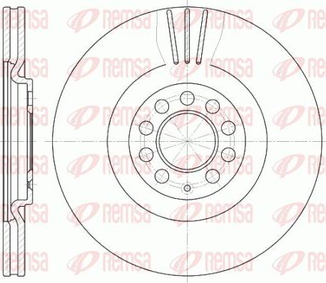 Kawe 6597 10 - Bremžu diski www.autospares.lv