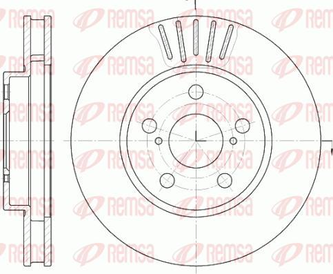 Kawe 6541 10 - Тормозной диск www.autospares.lv