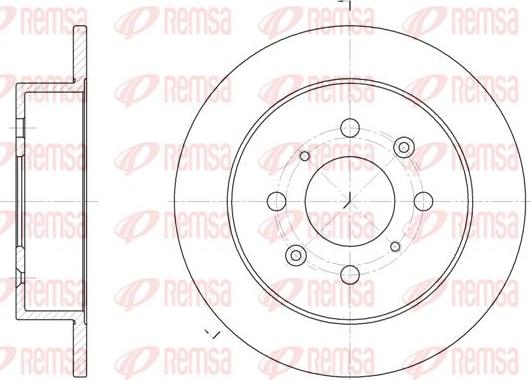 Kawe 6521 00 - Bremžu diski www.autospares.lv