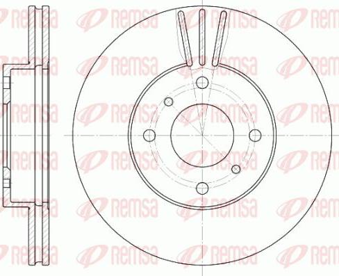 Kawe 6610 10 - Bremžu diski autospares.lv