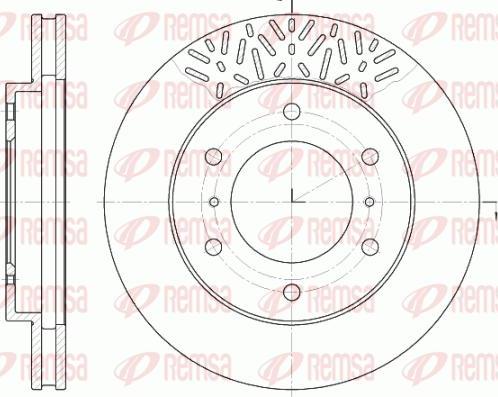 Kawe 6639 10 - Bremžu diski www.autospares.lv