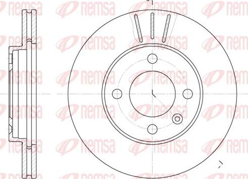 Kawe 6084 10 - Brake Disc www.autospares.lv