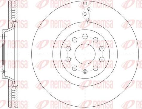 Kawe 61485 10 - Bremžu diski www.autospares.lv