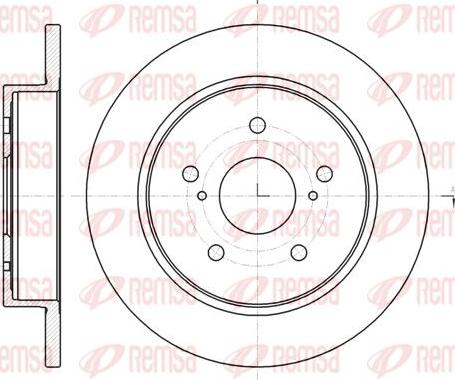 Kawe 61480 00 - Bremžu diski www.autospares.lv