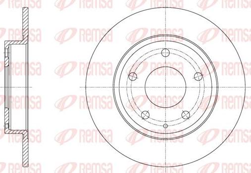 Kawe 61575 00 - Bremžu diski www.autospares.lv