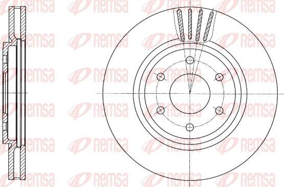 Kawe 61695 10 - Bremžu diski www.autospares.lv