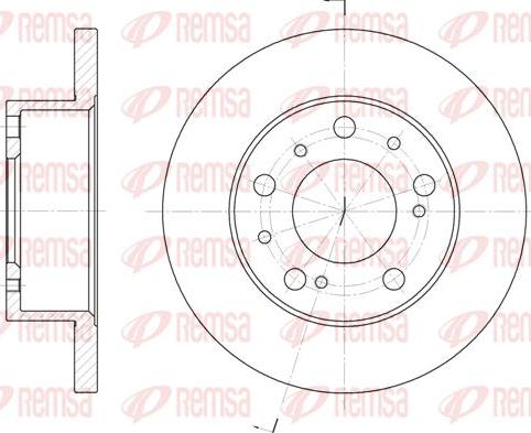 Kawe 6169 00 - Bremžu diski www.autospares.lv