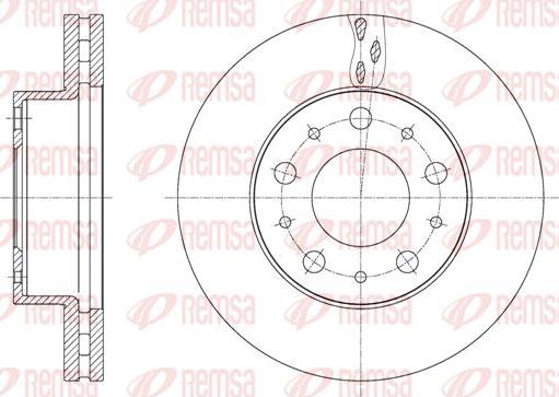 Kawe 61600 10 - Bremžu diski www.autospares.lv