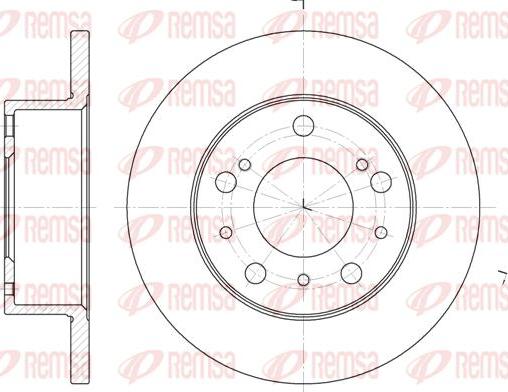 Kawe 6168 00 - Bremžu diski www.autospares.lv