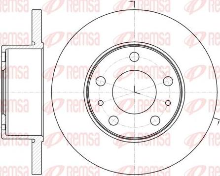 Kawe 61008 00 - Bremžu diski www.autospares.lv