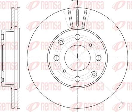 Kawe 6108 10 - Bremžu diski www.autospares.lv