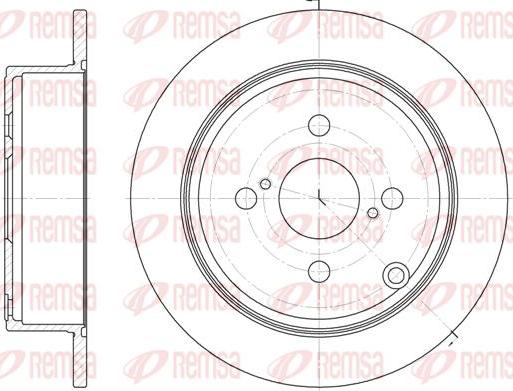 Kawe 61073 00 - Тормозной диск www.autospares.lv