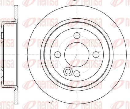 Kawe 61195 00 - Bremžu diski www.autospares.lv